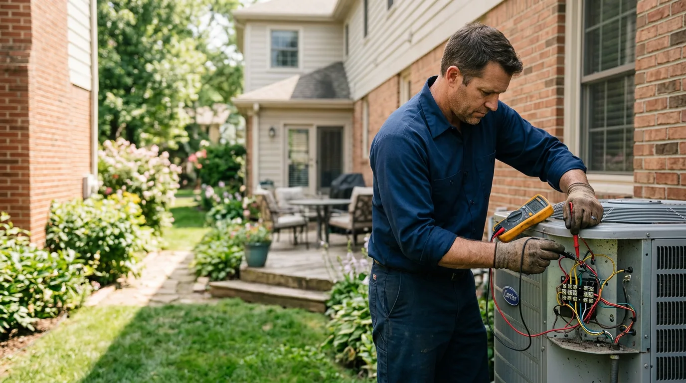 HVAC technician working near Palestine, WV